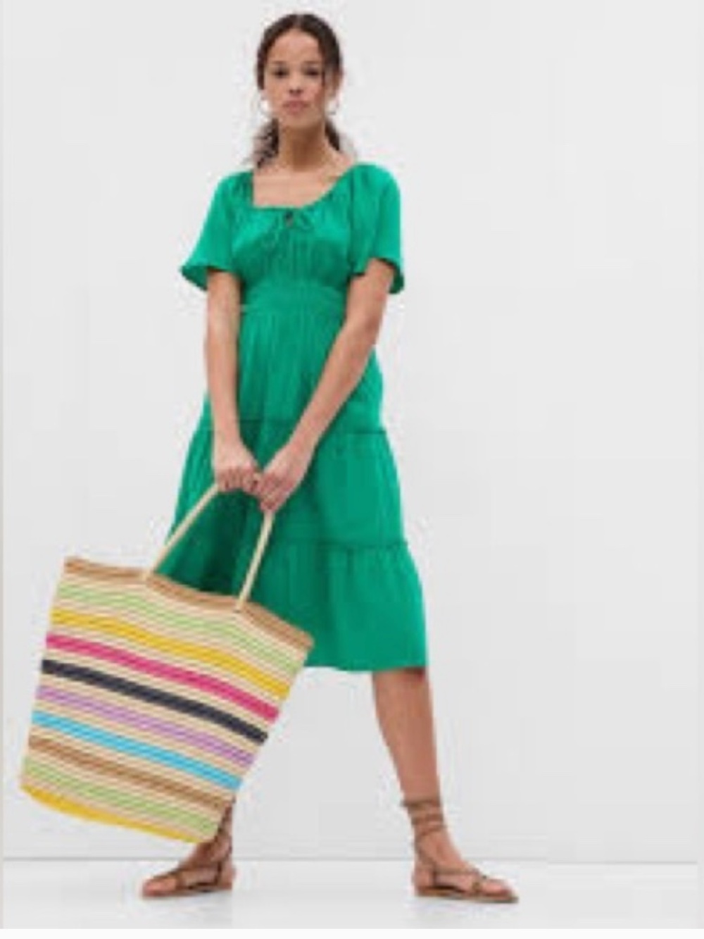 GAP Cotton flowy dress size M tall